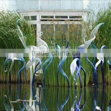 Outdoor Glass Group Sculpture