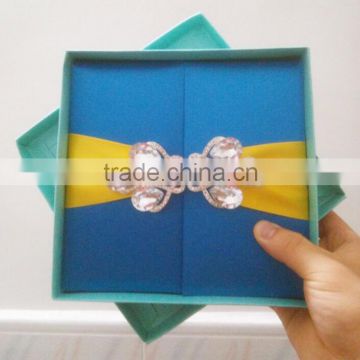 blue color silk cards - T252