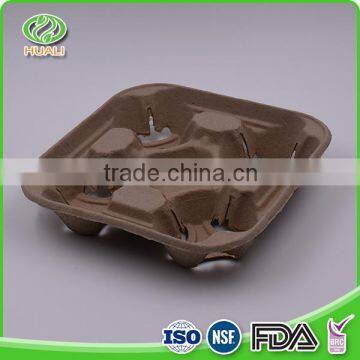 2016 Low Price Eco-friendly Four Cups Take Away Paper Cup Holder in Custom photo-2