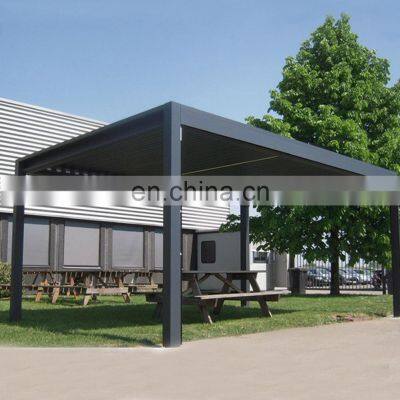 modern outdoor bricoking bioclimatique smart pool retractable pergola-aluminium bioclimatic 5x3 set