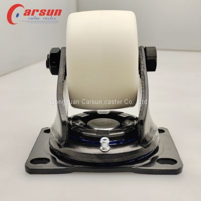 Low Center of Gravity Casters 3 Inch White Nylon Swivel Casters for Network Cabinets