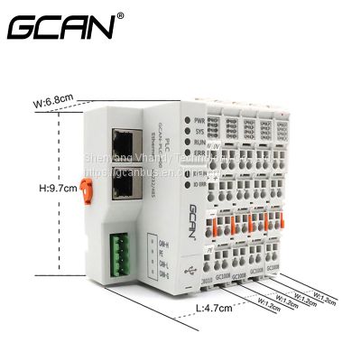 PLC programmable logic controller that can be debugged and downloaded using ordinary micro usb