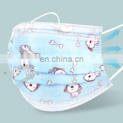 3 ply 3 layers 3ply Children Baby Disposable Fashionable Protective Fabric kids Face Mask Facemask