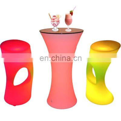 led glow lounger chair nightclub events commercial sofa sets cocktail bar counter adjustable bar stool