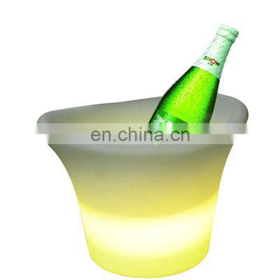 Good Quality Double-Wall Party Inductive Rechargeable LED Beer Bucket Night Club Accessories LED Beer Bucket