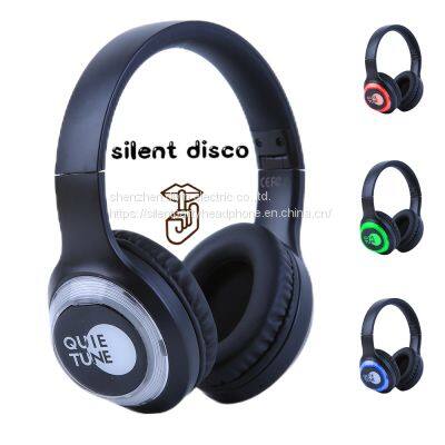 3 Channels Silent Disco Headsets Silent Party Headphones