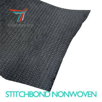Rpet Knitted Nonwoven Fabric PE Bottle Recycled PET Stitch-Bonded Nonwoven Cloth for Shoe Material
