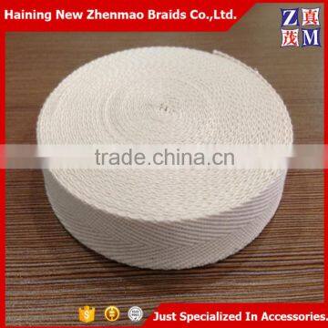 Wholesale high quality 1/1.25/1.5 inch cotton webbing