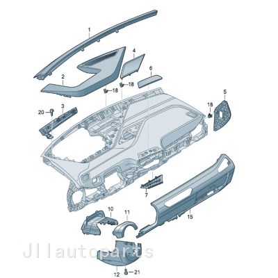 10D 858 189 dashboard guard is for SAIC Volkswagen ID.3