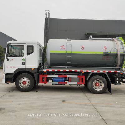 High Pressure Sewage Suction Truck With 8000L Capacity