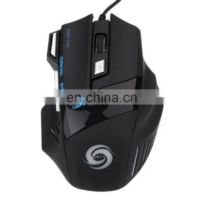 A868 colorful luminous 7D wired mouse with fire key game mouse cross-border wholesale customization.