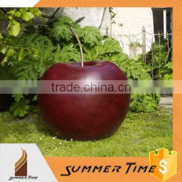 big garden apple metal sculpture