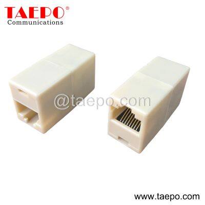 Good Price 180 degree RJ45 to RJ45 UTP 8P8C CAT5E Inline coupler from China Factory TAEPO