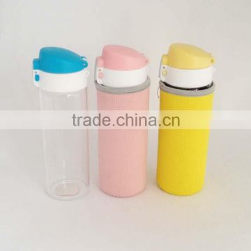 Drinking glass bottle wholesale with wide mouth