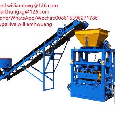 Fully Automatic Cement Bricks Making Machine Line Manual Block Concrete Hollow Block Making Brick Machine