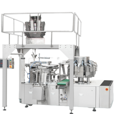 Fully Automatic Granular Melon Seed and Nut Weighing Vacuumpackaging Equipment Food Quantitative Packaging Machine Pre Made Bag Feeding Machine photo-4