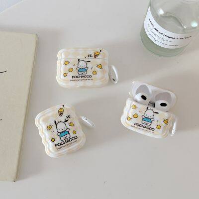 Coque en TPU douce pour Airpods 1 2 3 Pro Tout compris, porte-clés accroché mignon avec dessin de chiot, étui de protection pour écouteurs