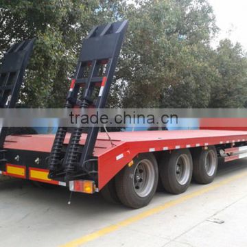 2015 good price 40ft lowbed semi trailer, tri-axle semi trailer