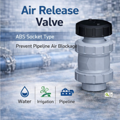 ABS Air Release Valve Socket Type Pipeline Vent Valve Metric