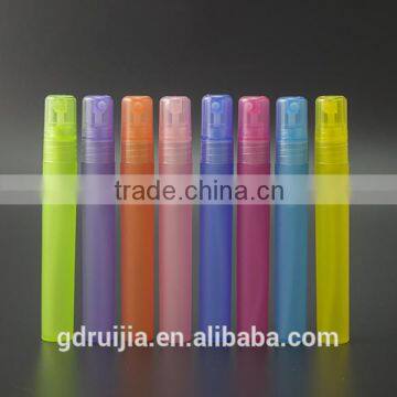 NEW FASHION colored 10ml 15ml 30ml frosted plastic perfume bottles