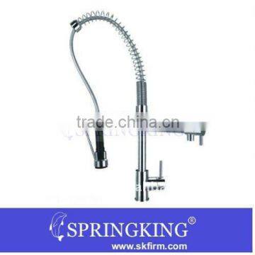 2011 Hot Sell Brass pull out kitchen faucet