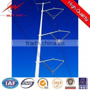 bitumen steel utility pole for powerful line