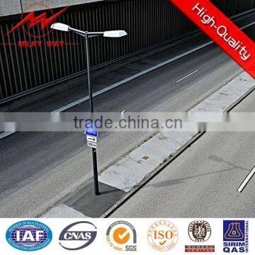 6 m to 15 m hot dip galvanized pole street light , Multi-pyramidal pole street light , street light pole