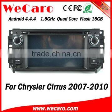 Wecaro WC-JC6235 Android 4.4.4 gps navigation indash for Chrysler Cirrus car multimedia system 2007 - 2010 BT gps 3g TV