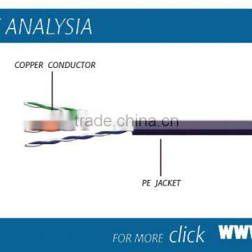 Low Return Resistance,UTP cat5/Cat6/cat6/lan cable Pass FLUKE Test network cabel,CU/CCA conductor lan