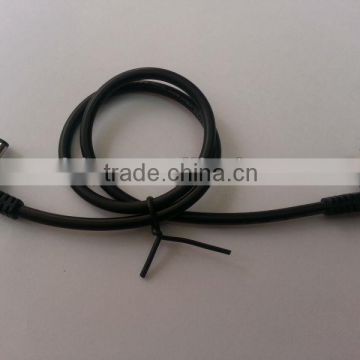 DC jack 5.5x2.1 with UL2464 20AWG wire harness