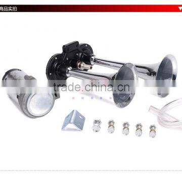 Metal Plating no Rust 150DB 12V Motorcycle Horn Car Horn Air Horn Dual Trumpet Super Loud Compressor Boat Truck Lorry CarHT-202C photo-3