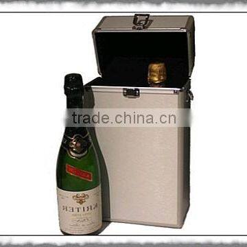 Aluminum wine carrying case