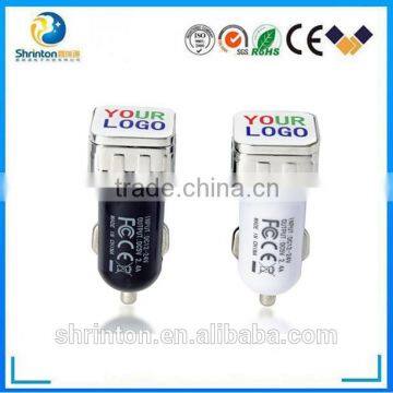 High speed charging Dual USB car charger adapter 5V 2.4A 2.1A with LED light