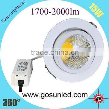 Dimmable 15w Led Gimable Downlight Led Celling Light photo-3
