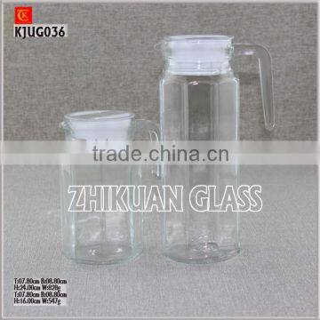 Glass Juice Jug With Lid Glass Pitcher Water Jug