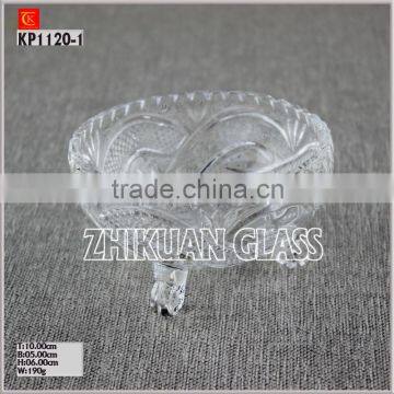 Glassware factory Glass Sugar Bowl Decorative Glass Plate