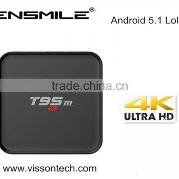 Vensmile T95m New arrival Quad Core Android 5.1 S905 T95M 1G/8G T95m tv box T95 box