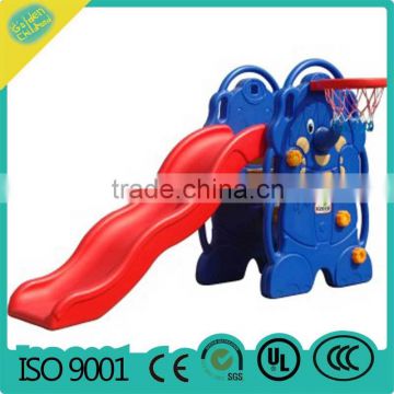 baby slide with basket , outdoor children plastic slide