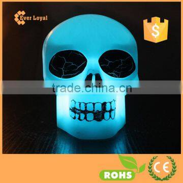 Color Change Decoration LED Lamp Night Light Candle Flash Kids Skull For Halloween Party