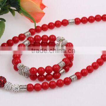 Top Quality Fashion Wholesale Women Wedding Jewellry Beads Rhinestone Jewelry Set Necklace Double Row Bracelet                        
                                                Quality Choice