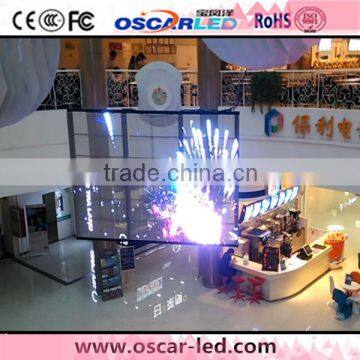 Alibaba outdoor full color transparent led glass display soft LED window glass screens XW5 led display