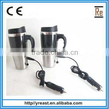 12V Car Heated Cup ,rapid Heating Coffee Glass Cup