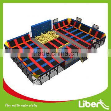 China Customized Indoor Trampoline Park Design with Dodgeball Zone and Ninja Course