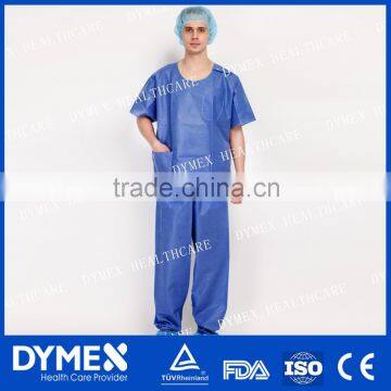 Nonwoven Blue Medical Surgical Scrub Suit