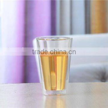 Hot Heat Insulation 80ml Double Wall Glass Coffee Cup