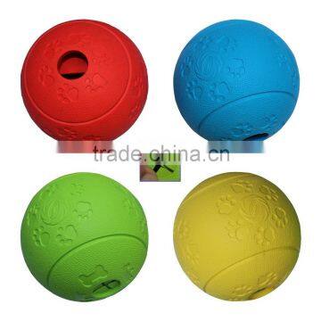 80mm Durable Rubber Dog Ball , Rubber Dog Toys Ball, dog Treat Ball