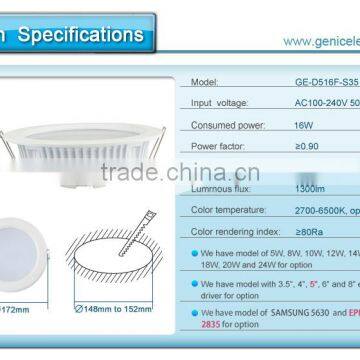 5inch LED Recessed Retrofit Downlight 16w 4000k 1300 Lumens photo-3