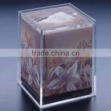 acrylic facial tissue holder box QCY-TB-30