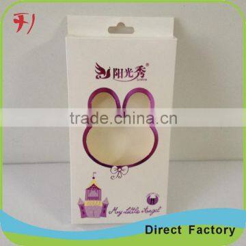 Paper packaging box with clear PVC window