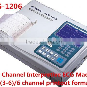 Portable Six Channel Digital ECG bluetooth